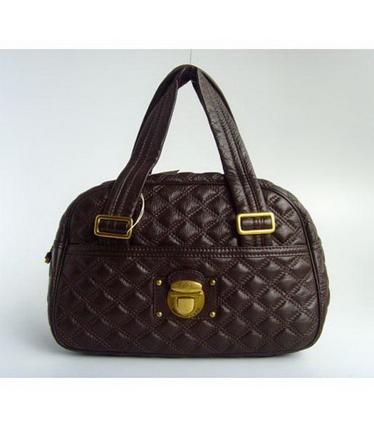 Marc Jacobs in pelle trapuntata Bowler_Coffee